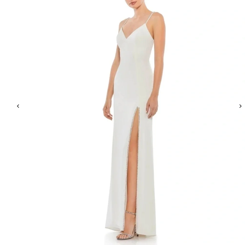 MAC DUGGAL Glamorous Bridal Wedding Sweetheart Neckline Long Gown • size 10 NWT